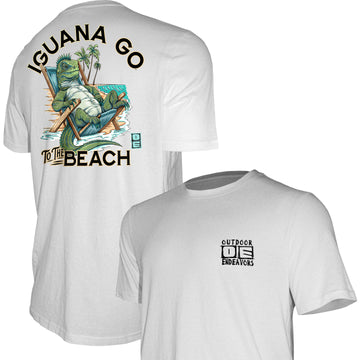 Outdoor Endeavors Attitude- American Made Graphic Tee - Iguana Go to the Beach