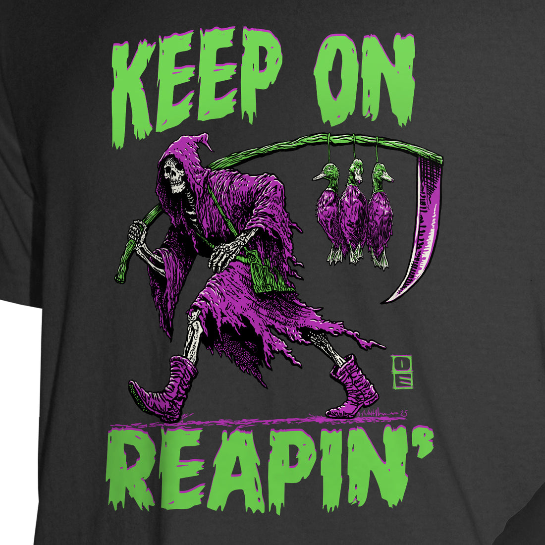 Actitud de esfuerzos al aire libre - Camiseta hecha en Estados Unidos - Iguana Go Drinking
