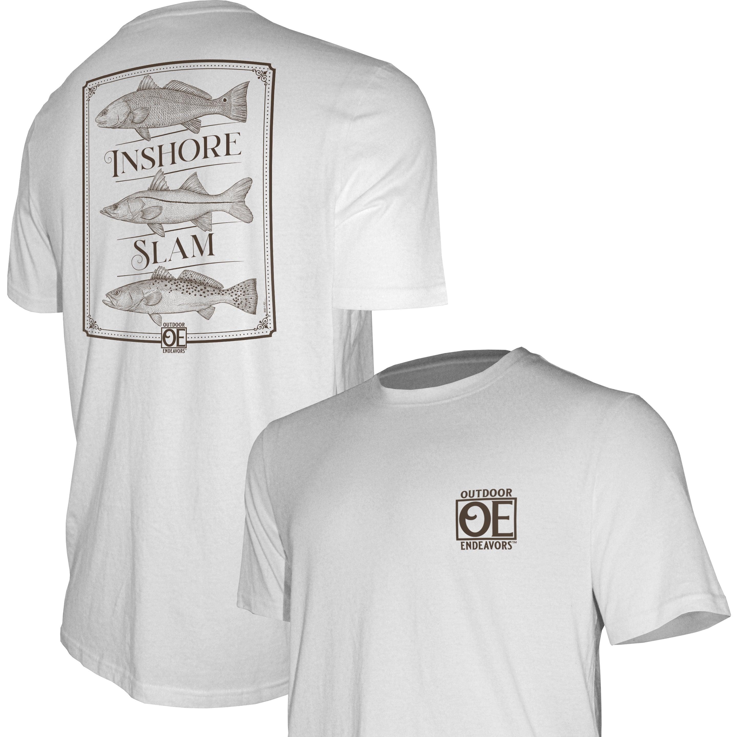 【YOURNUS】Outside Track Short Sleeve T-Shirt Outdoor Endeavors Classic- American Made Tee - Inshore Slam