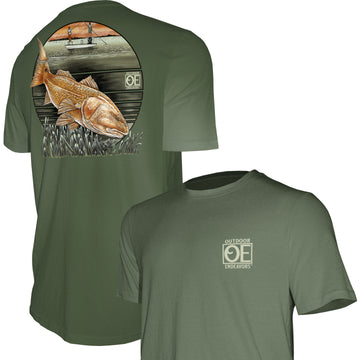 Outdoor Endeavors Classic - Camiseta hecha en Estados Unidos - Redfish Rendezvous