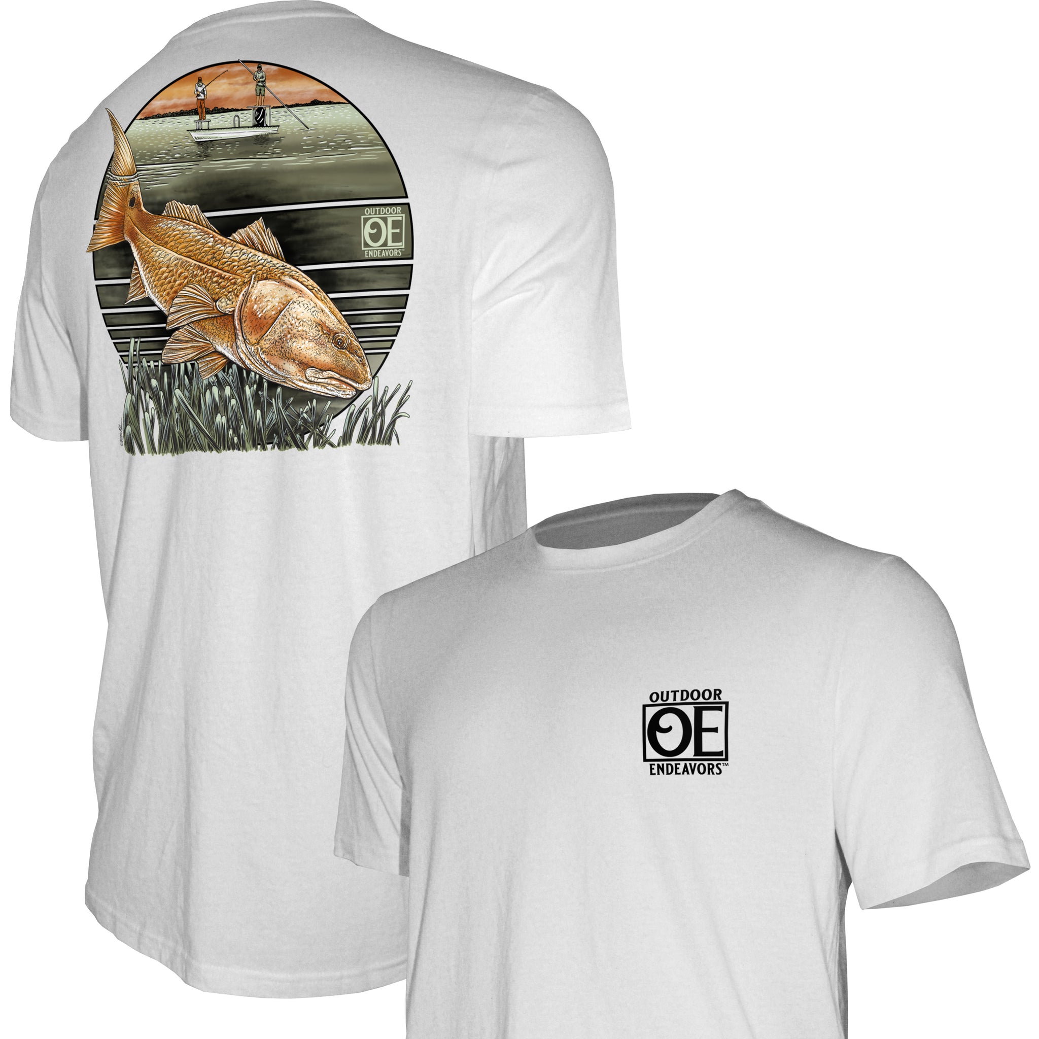 Outdoor Endeavors Classic - American Made Tee - Redfish Rendezvous