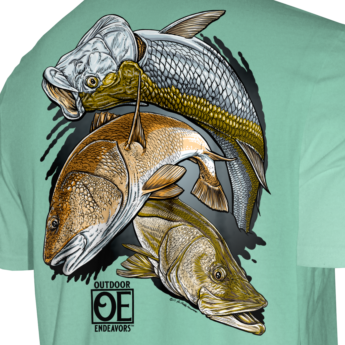 Outdoor Endeavors Classic - American Made Tee - Southern Flats Slam