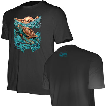 Outdoor Endeavors Spiritual - American Made Graphic Tee - Sea Turtle - Front Print