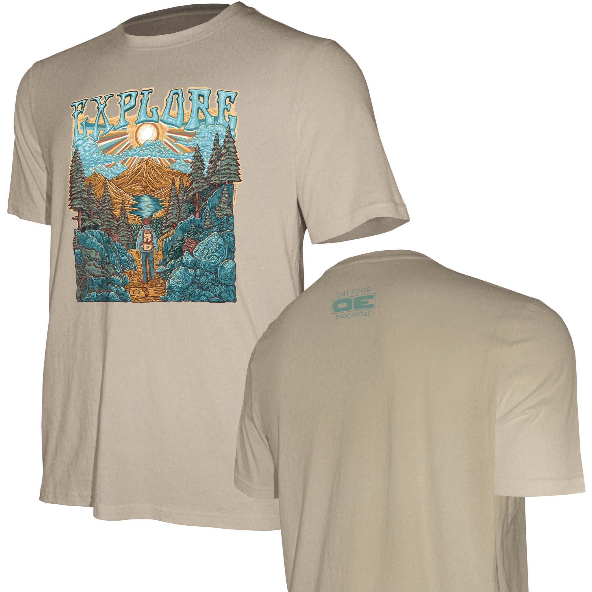 Copy of Outdoor Endeavors Out There- American Made Tee - EXPLORE FRONT