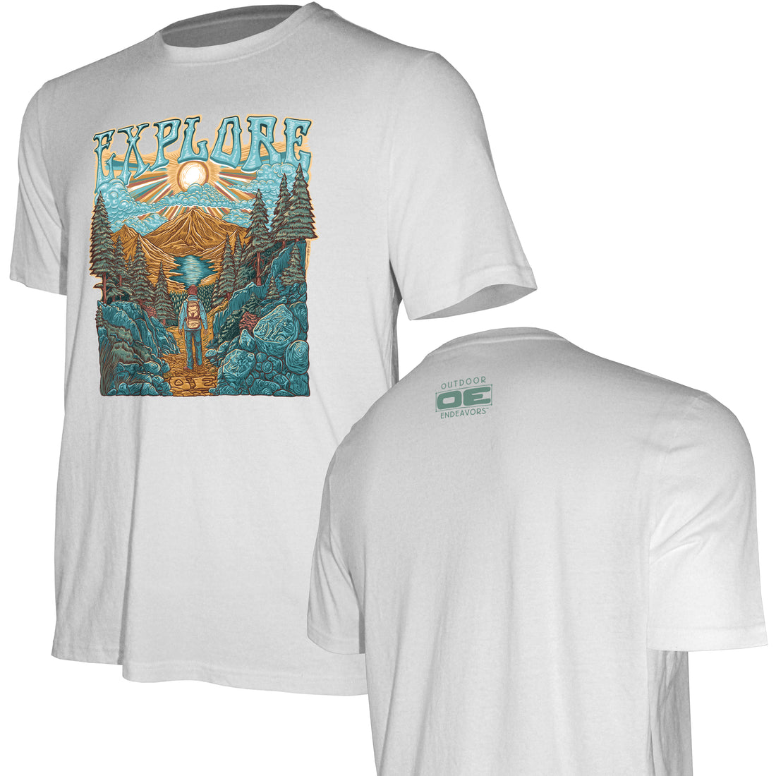 Outdoor Endeavors Spiritual - American Made Graphic Tee - EXPLORE FRONT