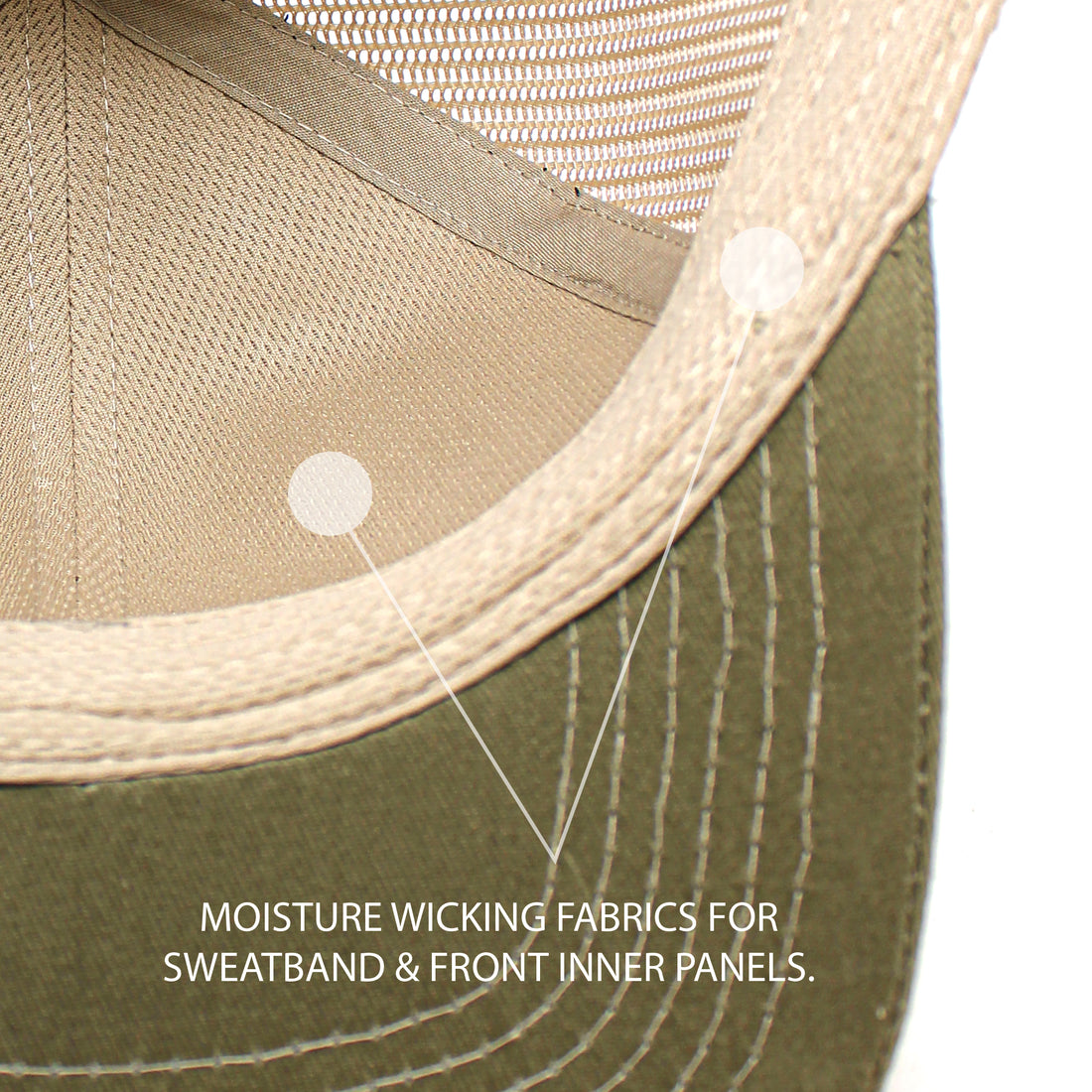 OE - Performance Trucker Hat - Whitetail Buck Leather Patch