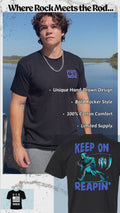 Reaper-KeepOnReapin-Bass-black-graphic-tee-front-back-video