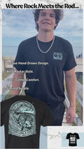 Poseidon-FishLikeAGod-black-graphic-tee-front-back-video
