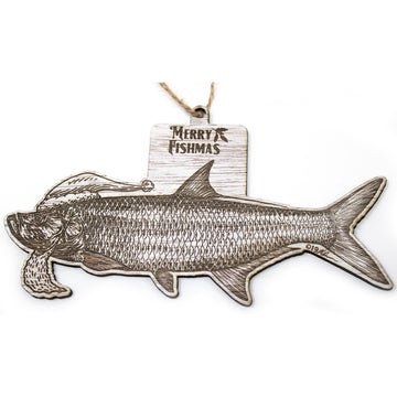 Wood Christmas Ornaments - Tarpon Fishmas Ornaments