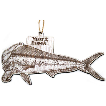 Wood Christmas Ornaments - Mahi Fishmas Ornaments