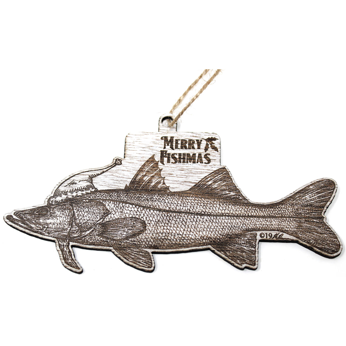 Wood Christmas Ornaments - Inshore Slam Fishmas Ornaments