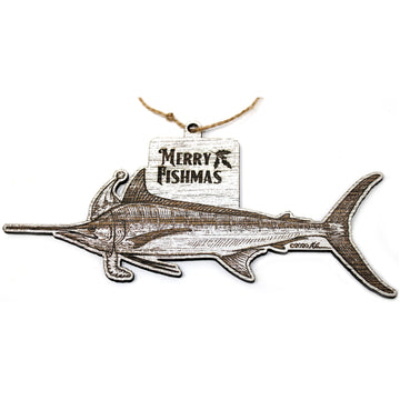 Adornos Navideños de Madera - Marlin Fishmas Adornos