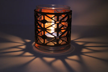 Leather Luminary Candle Set - Kaleidoscope