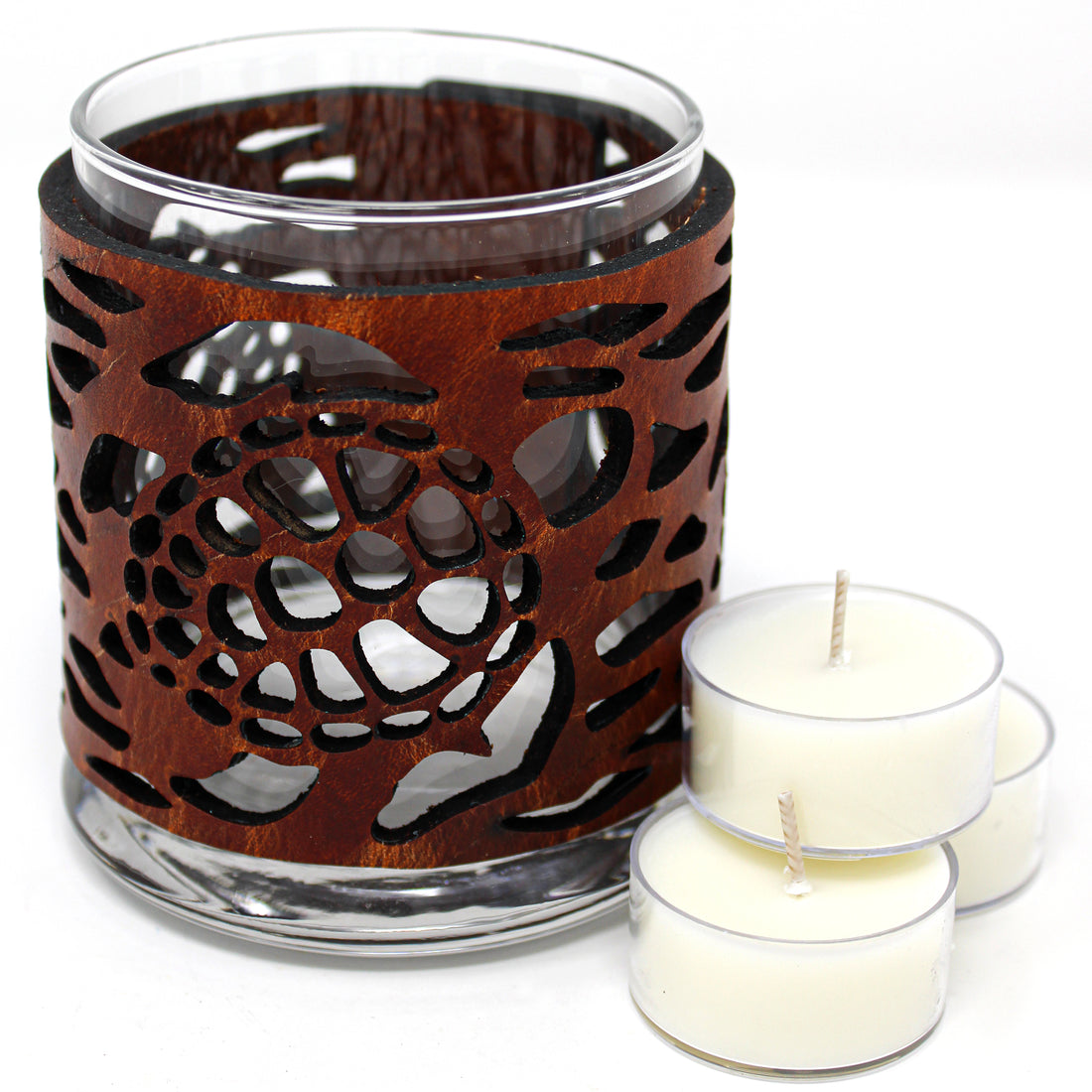 Leather Luminary Candle Set - Sea Turtles