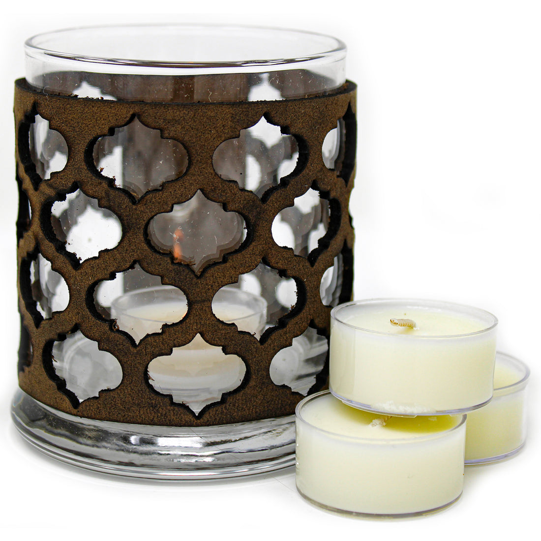 Leather Luminary Candle Set - Arabian Nights