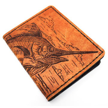 Leather Original Mens Wallet - Blue Marlin