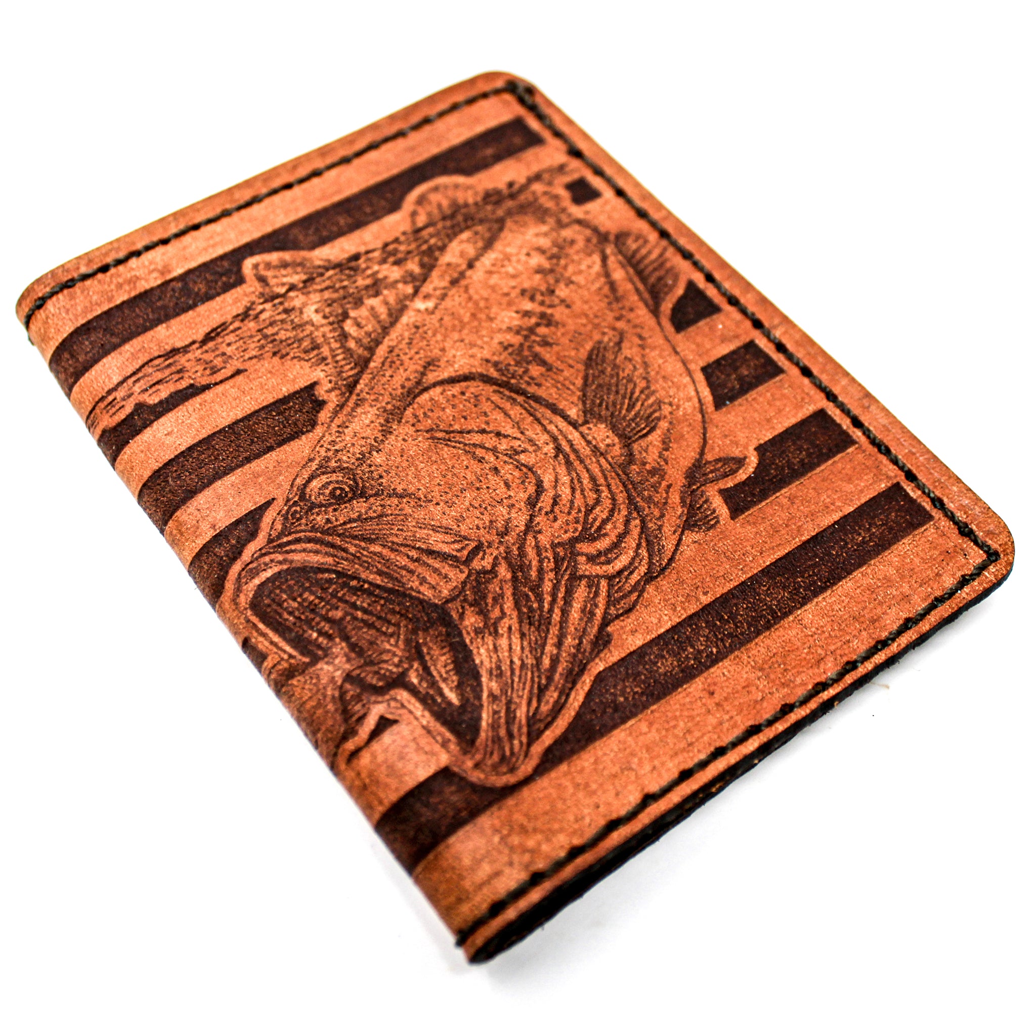 Leather Original Mens Wallet - Lt. Snack Bass