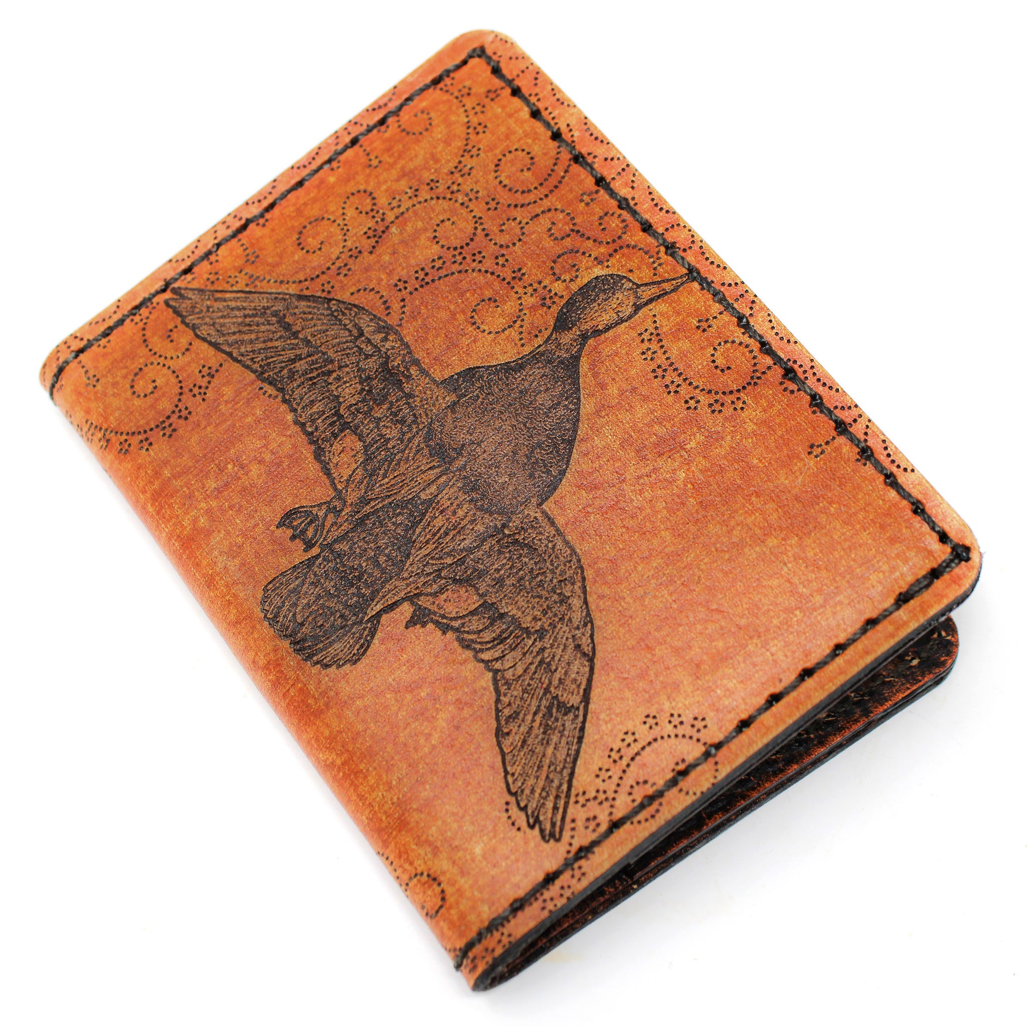 Leather Wallet -  Duck Hunt