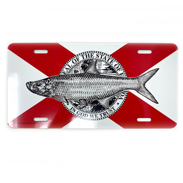 License Plate - Florida Flag Tarpon