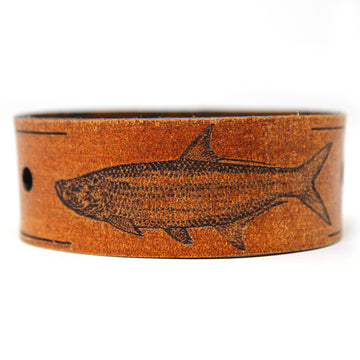 Men's Leather Wristband - The Tarpon