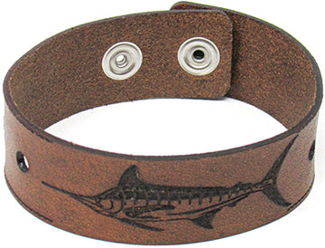 Men's Leather Wristband - The Marlin