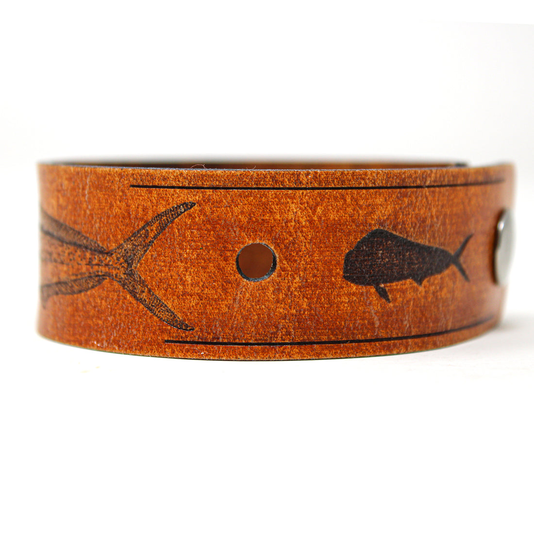 Men's Leather Wristband - The Mahi