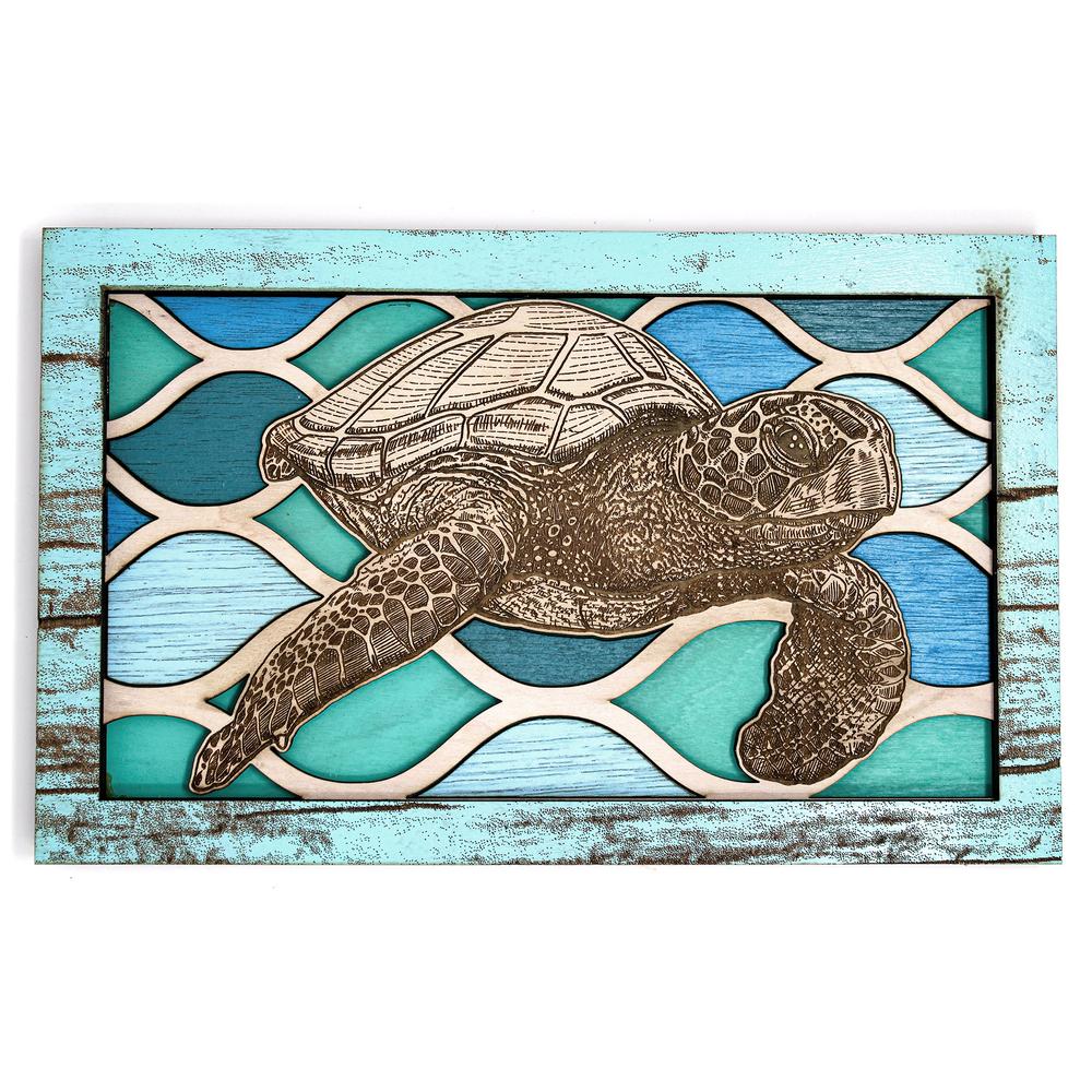 Turtle Ripples Wall Art - Sea Turtle Ripples