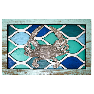 Wall Art - Blue Crab Ripples