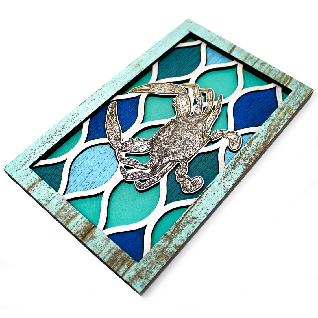 Wall Art - Blue Crab Ripples