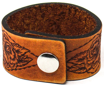 Women's Leather Cuff - Rose Garden Cuff