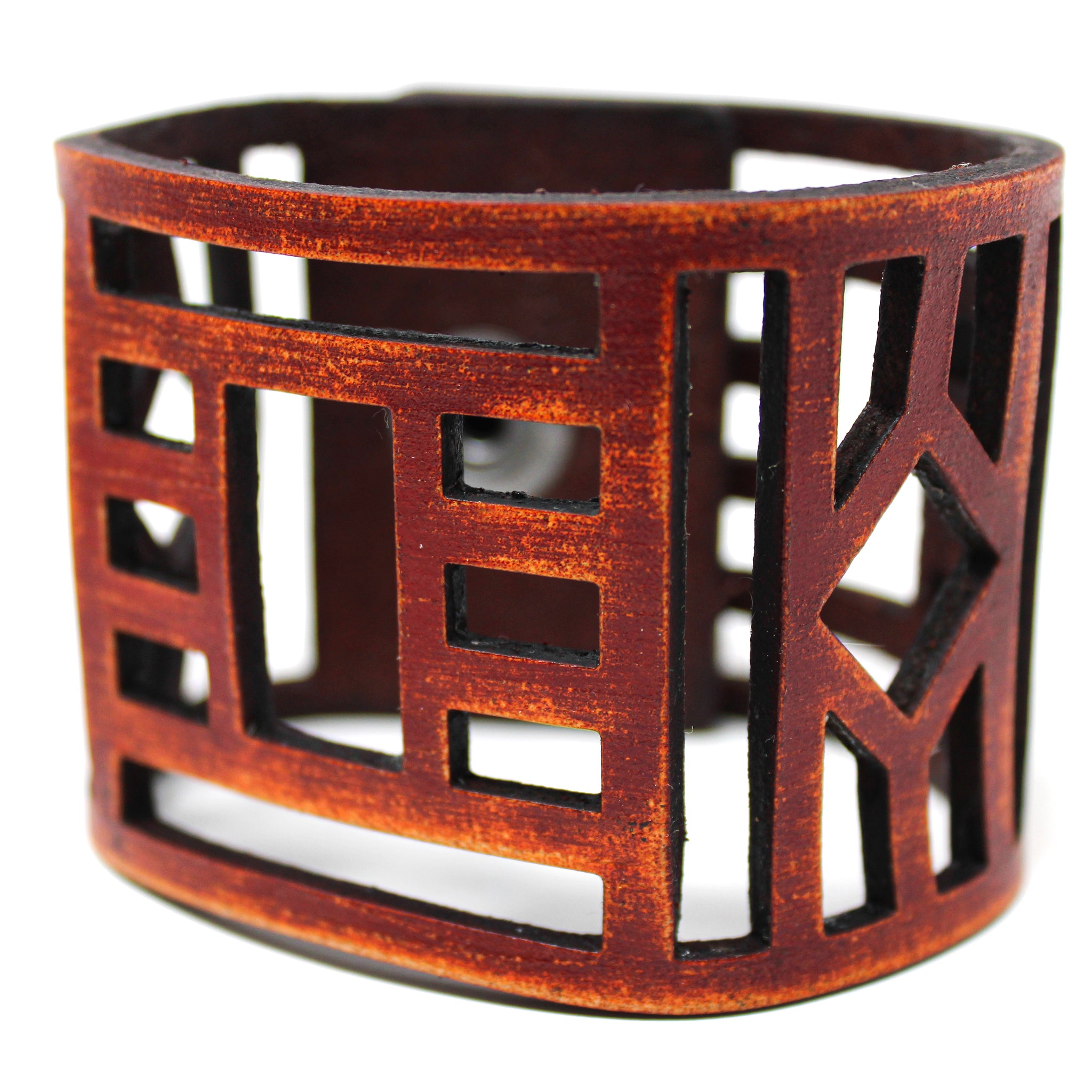 Women's Leather Cuff - Bold Lines