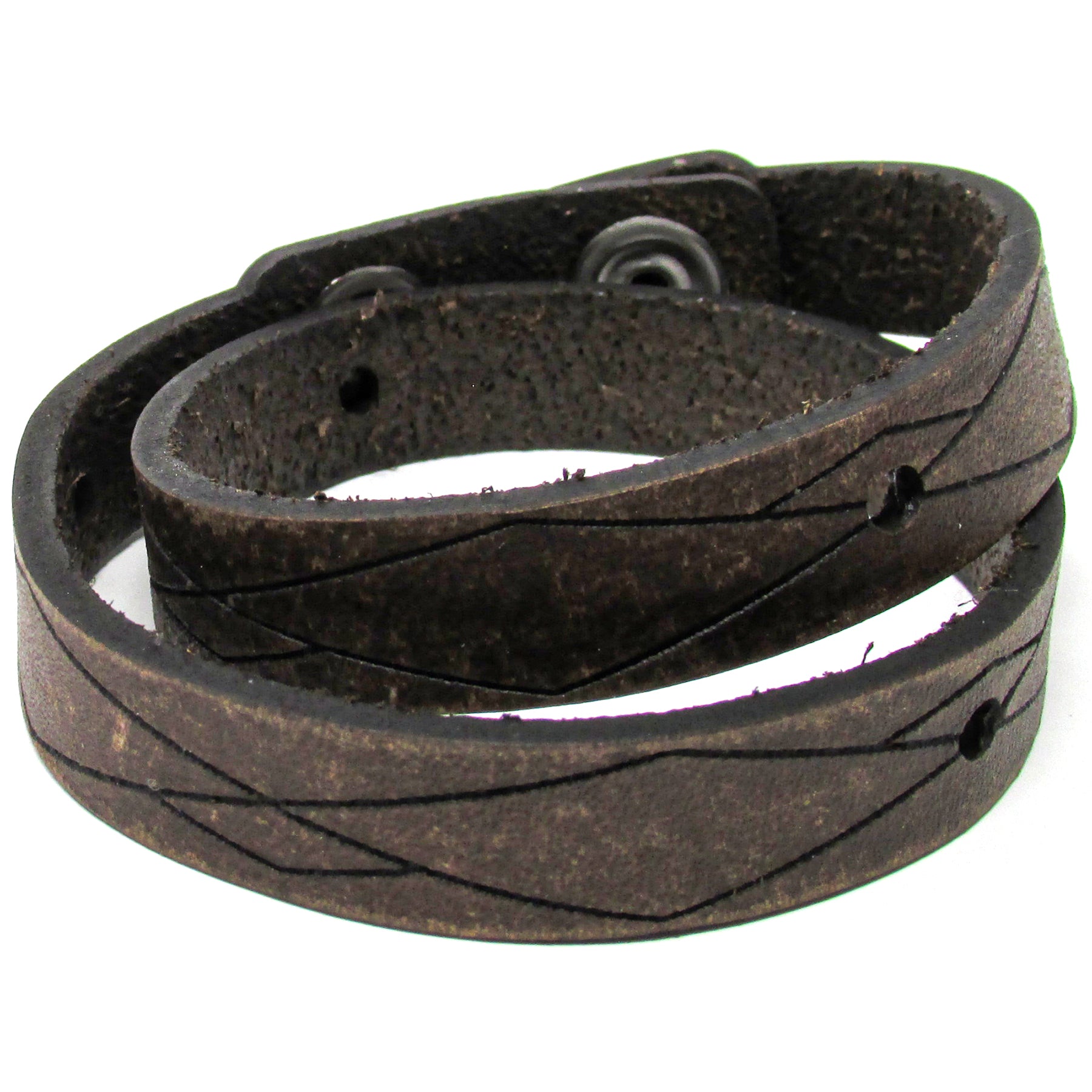 Women's Leather Wrap - Unbalanced Wrap