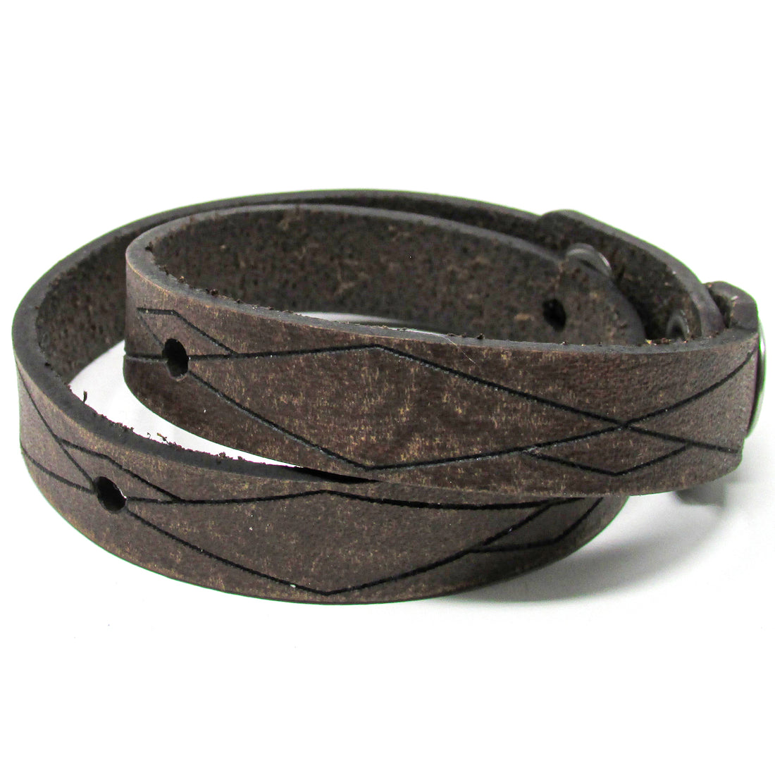 Women's Leather Wrap - Unbalanced Wrap