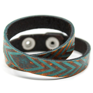 Women's Leather Wrap - Reflective Wrap